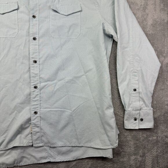 PD & C Shirt Men's Extra Extra Large Blue Long Sleeve Button Up Casual Preppy - Picture 8 of 13